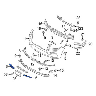 Lincoln OE - Front Left Upper Bumper Trim