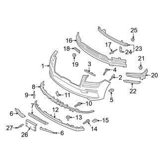 Lincoln OE - Front Bumper & Grille - Bumper & Components