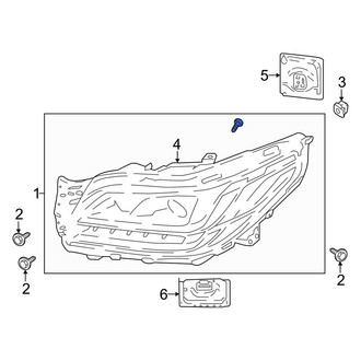 Lincoln OE - Front Left Headlight Assembly