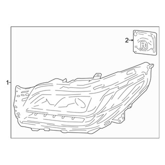 Lincoln OE - Front Lamps - Headlamp Components