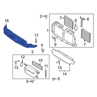 Lincoln OE - Front Radiator Support Access Cover