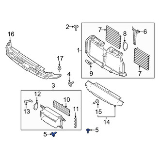 Lincoln OE - Radiator Shutter Assembly Bolt