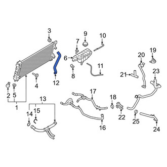 Lincoln OE - Upper Radiator Coolant Hose