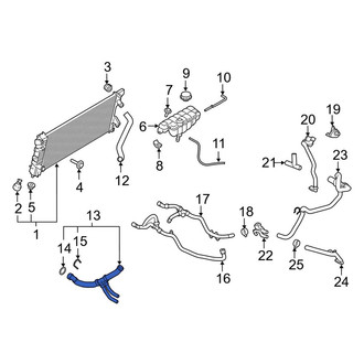 Lincoln OE - Lower Radiator Coolant Hose