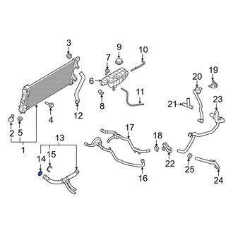 Lincoln OE - Radiator Coolant Hose Seal
