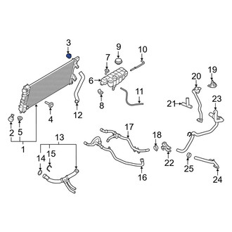 Lincoln OE - Upper Radiator Insulator