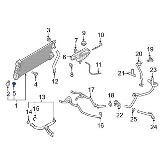 Lincoln OE - Lower Radiator Insulator