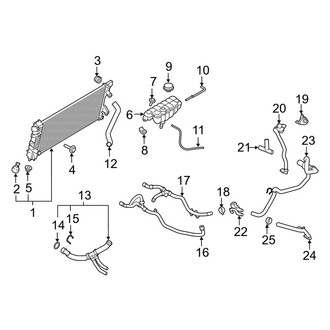Lincoln OE - Cooling - Radiator & Components