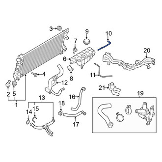 Lincoln OE - Engine Coolant Overflow Hose