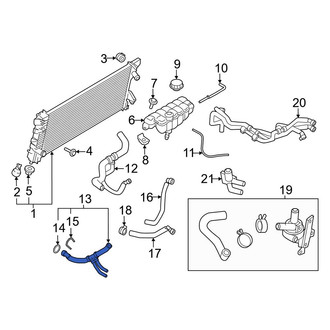 Lincoln OE - Lower Radiator Coolant Hose