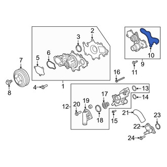 Lincoln OE - Engine Water Pump Outlet Pipe Gasket