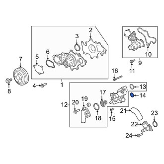 Lincoln OE - Engine Coolant Thermostat Housing O-Ring