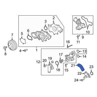 Lincoln OE - Lower Radiator Coolant Hose