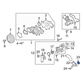 Lincoln OE - Engine Coolant Water Outlet Seal