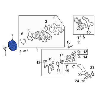 Lincoln OE - Engine Water Pump Pulley