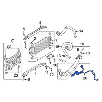 Lincoln OE - Lower Intercooler Pipe