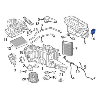 Lincoln OE - HVAC Defrost Mode Door Actuator