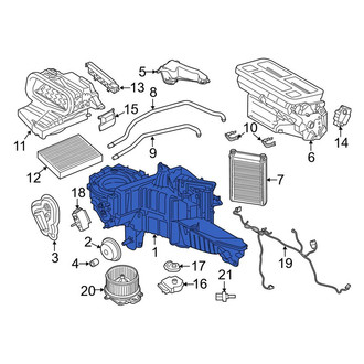 Lincoln OE - Front HVAC Unit Case Assembly