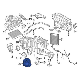 Lincoln OE - Front HVAC Blower Motor Assembly