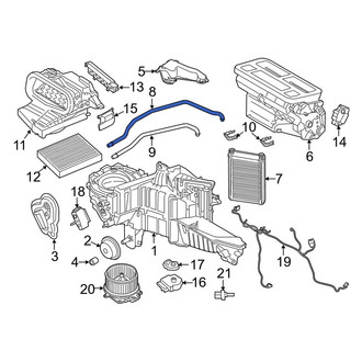 Lincoln OE - HVAC Heater Hose