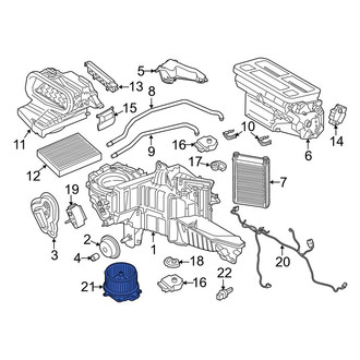 Lincoln OE - Front HVAC Blower Motor Assembly