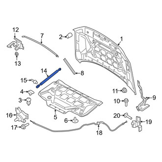 Lincoln OE - Hood Lift Support