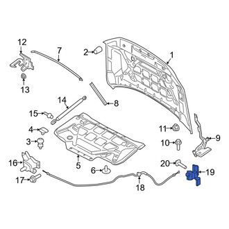 Lincoln OE - Front Hood Release Cable