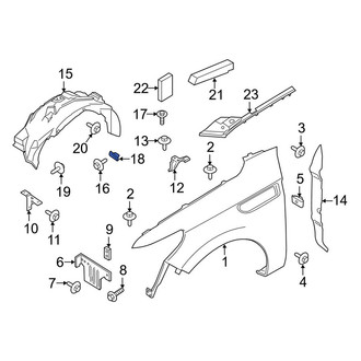 Lincoln OE - Bumper Cover Nut