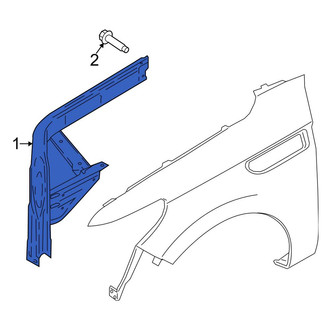 Lincoln OE - Front Left Radiator Support Panel Reinforcement