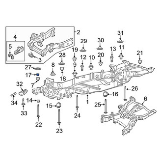 Lincoln OE - Lower Body Mount Cushion Sleeve