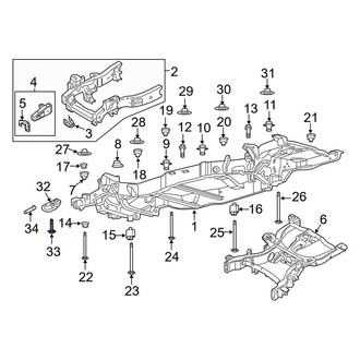 Lincoln OE - Tow Hook Bolt