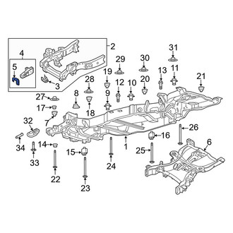 Lincoln OE - Right Frame Rail End Bracket