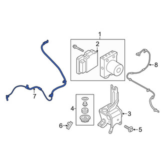 Lincoln OE - Front ABS Wheel Speed Sensor