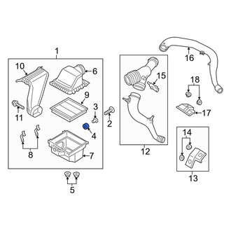 Lincoln OE - Upper Air Filter Housing Grommet