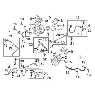 Lincoln OE - Left Turbocharger Oil Line