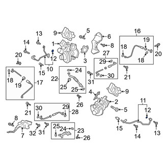 Lincoln OE - Outer Turbocharger Oil Line O-Ring
