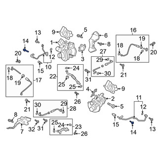 Lincoln OE - Turbocharger Oil Line Bolt