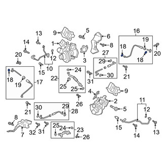 Lincoln OE - Inner Turbocharger Coolant Line Gasket