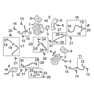 Lincoln OE - Turbocharger Oil Line Gasket