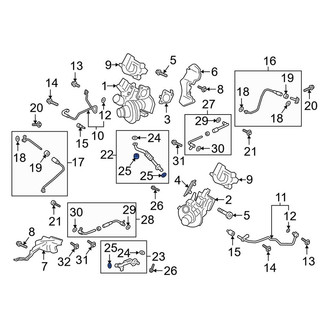 Lincoln OE - Outer Turbocharger Oil Line O-Ring