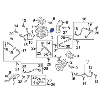 Lincoln OE - Right Turbocharger Gasket