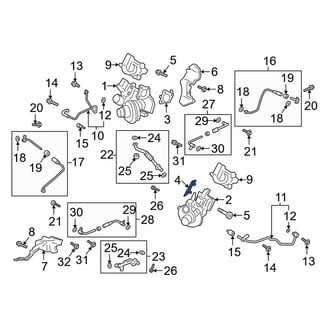 Lincoln OE - Left Turbocharger Gasket