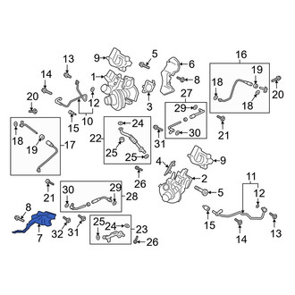 Lincoln OE - Left Turbocharger Bracket