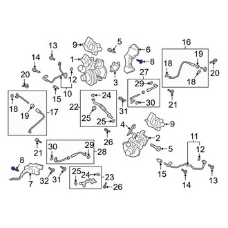 Lincoln OE - Turbocharger Mounting Bolt