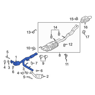 Lincoln OE - Right Catalytic Converter