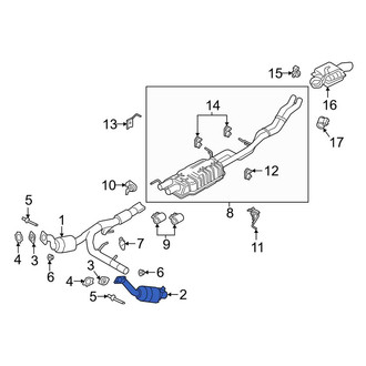 Lincoln OE - Right Catalytic Converter