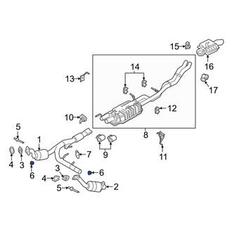 Lincoln OE - Catalytic Converter Nut
