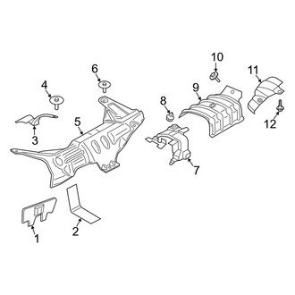 Lincoln OE - Exhaust System - Heat Shields