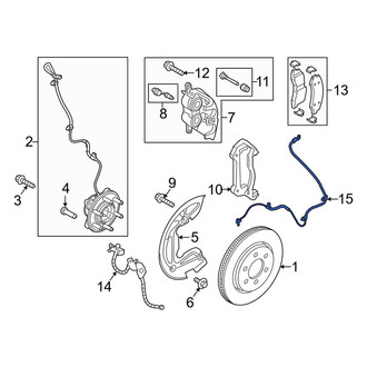 Lincoln OE - Front ABS Wheel Speed Sensor