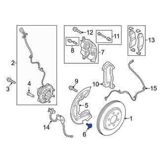 Lincoln OE - Brake Dust Shield Bolt